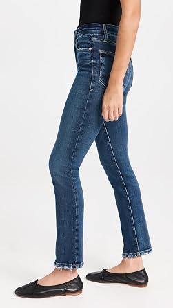 Good American Women's Good Legs Straight Jeans, indigo511, 6