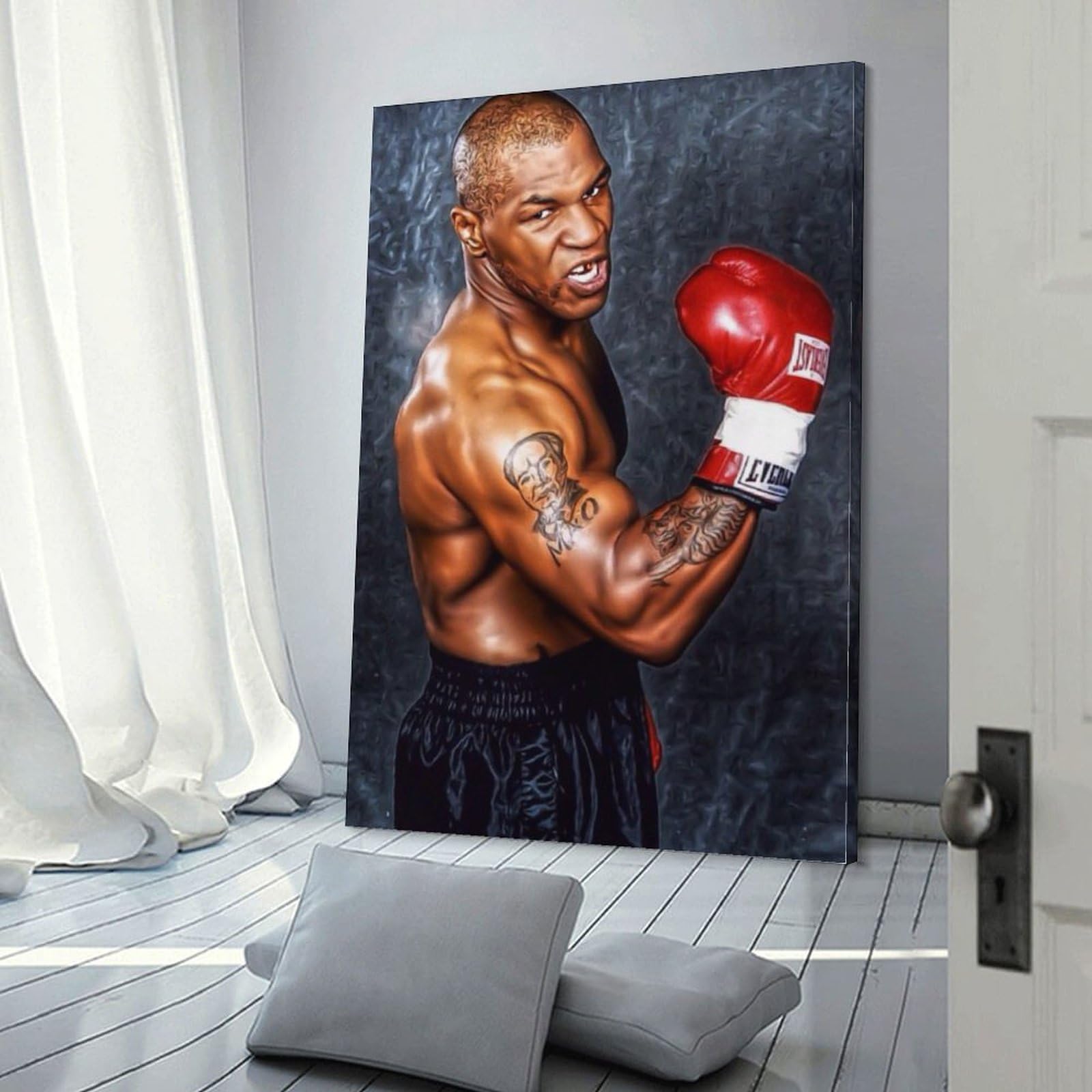 マイク タイソン Mike Tyson ポスター ボード パネル フレーム 75x50cm