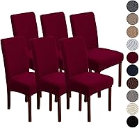 Vista 30 de Fundas para sillas de comedor, fundas para sillas de comedor, fundas elásticas para sillas Parsons, para comedor, cocina, funda protectora