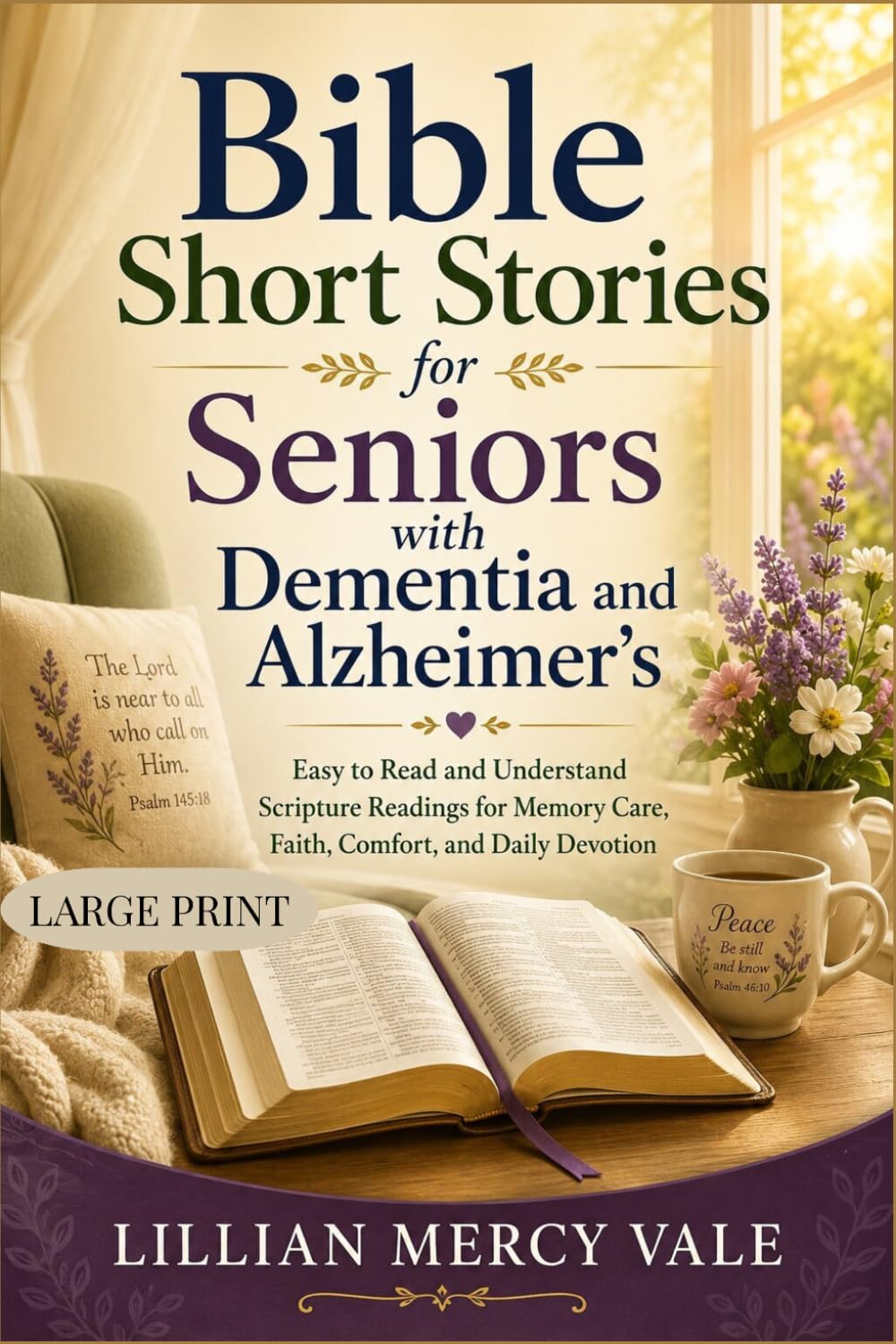 Bible Short Stories for Seniors with Dementia and Alzheimer’s: Easy to Read and Understand Scripture Readings for Memory Care, Faith, Comfort, and Daily Devotion
