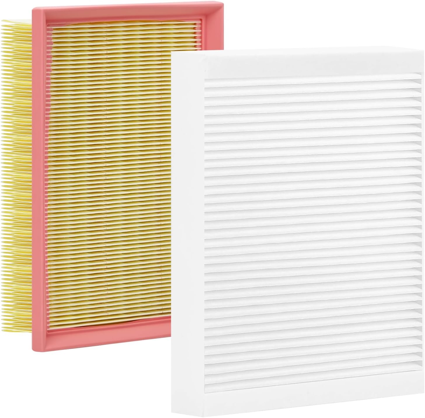 White Cabin Filter & Engine Air Filter Kit for Chevrolet Trax 1.4L L4 2022 2021 2020 2019 2018 2017 2016 2015 2014 2013
