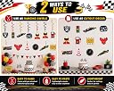 Festiko® Race Car Birthday Decorations for Kids Boys, Racing Theme Party Hanging Swirls & Cutouts, 2-in-1 DIY Racing Party Supplies for Birthday Decoration, HD Printed Paper Decor (12 Pcs) gallery image