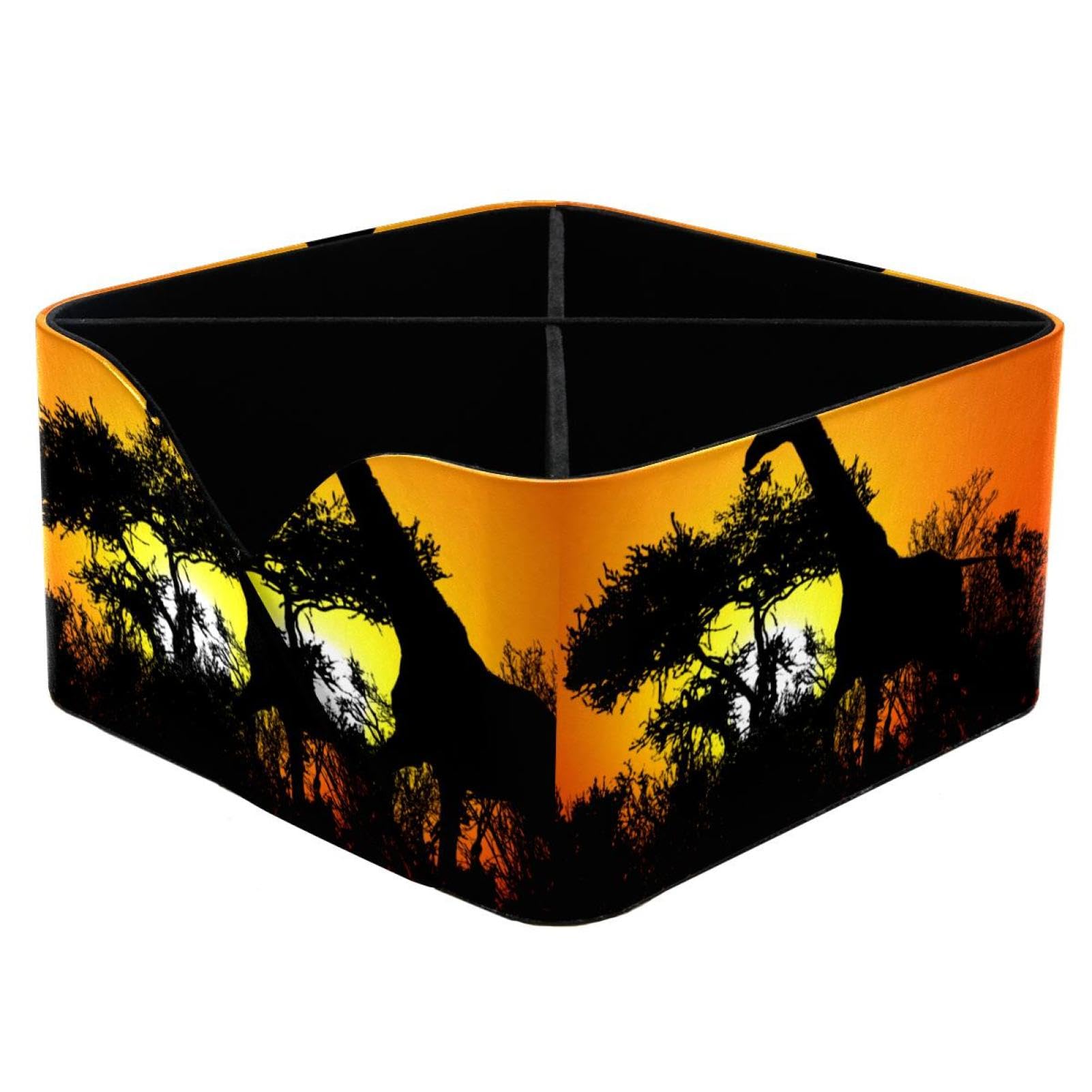 Porte-crayons girafe coucher de soleil et organiseur de bureau tri