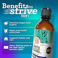Vista 6 de GuruNanda Extracto de aceite de coco, aliento fresco y blanqueador, 7 aceites esenciales y vitaminas para dientes y encías saludables, sin alcohol