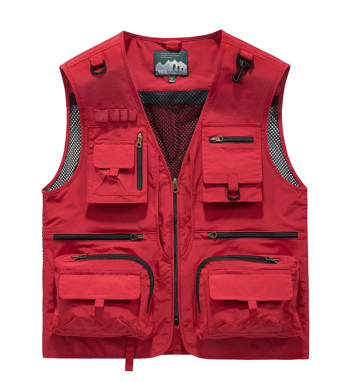 Acydar Men's Outdoor Fishing Work Safari Travel Photo Cargo Vest Outdoor Fishing Vest