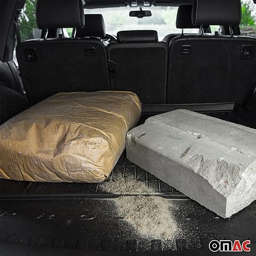 Miniatura 9 de OMAC Alfombrillas prémium para maletero para Nissan Cube 2010-2014 moldeadas en 3D  Goma TPE negra protegida para todo tipo de clima, sin olor,