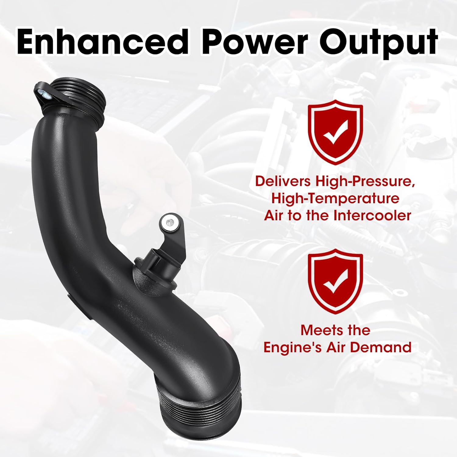 13717602651 Turbocharger Intake Hose - Fits BMW F30 F34 F35 F36 F20 F32 F22 F87 Air Filter Housing M135i M235i 335i M2 435i