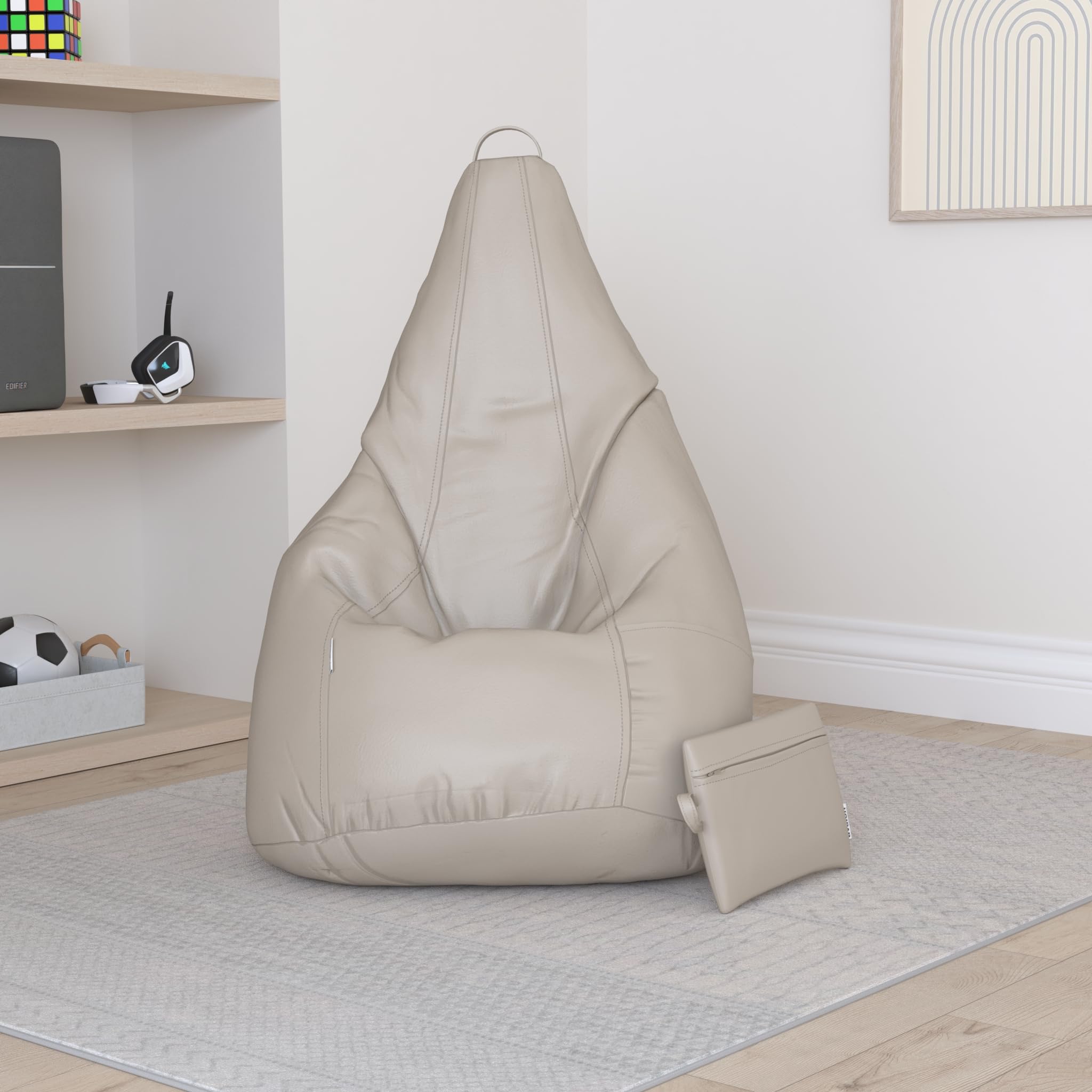 Poltrona A Sacco Pouf In Poliestere Pelo Design Mucca Avalli – Acquista - Foto 2