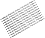 uxcell 10Pcs Aiguilles à tricoter 5.0mm de diamètre 7.87 po de longueur aiguilles à double pointe en acier inoxydable pour projets faits main DIY tricot