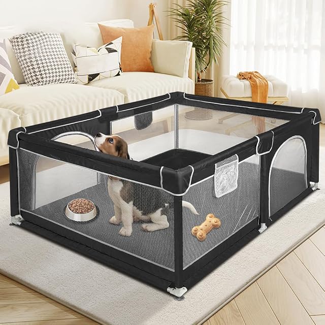 Parque para cachorros con puerta, parque para cachorros o perros pequeños