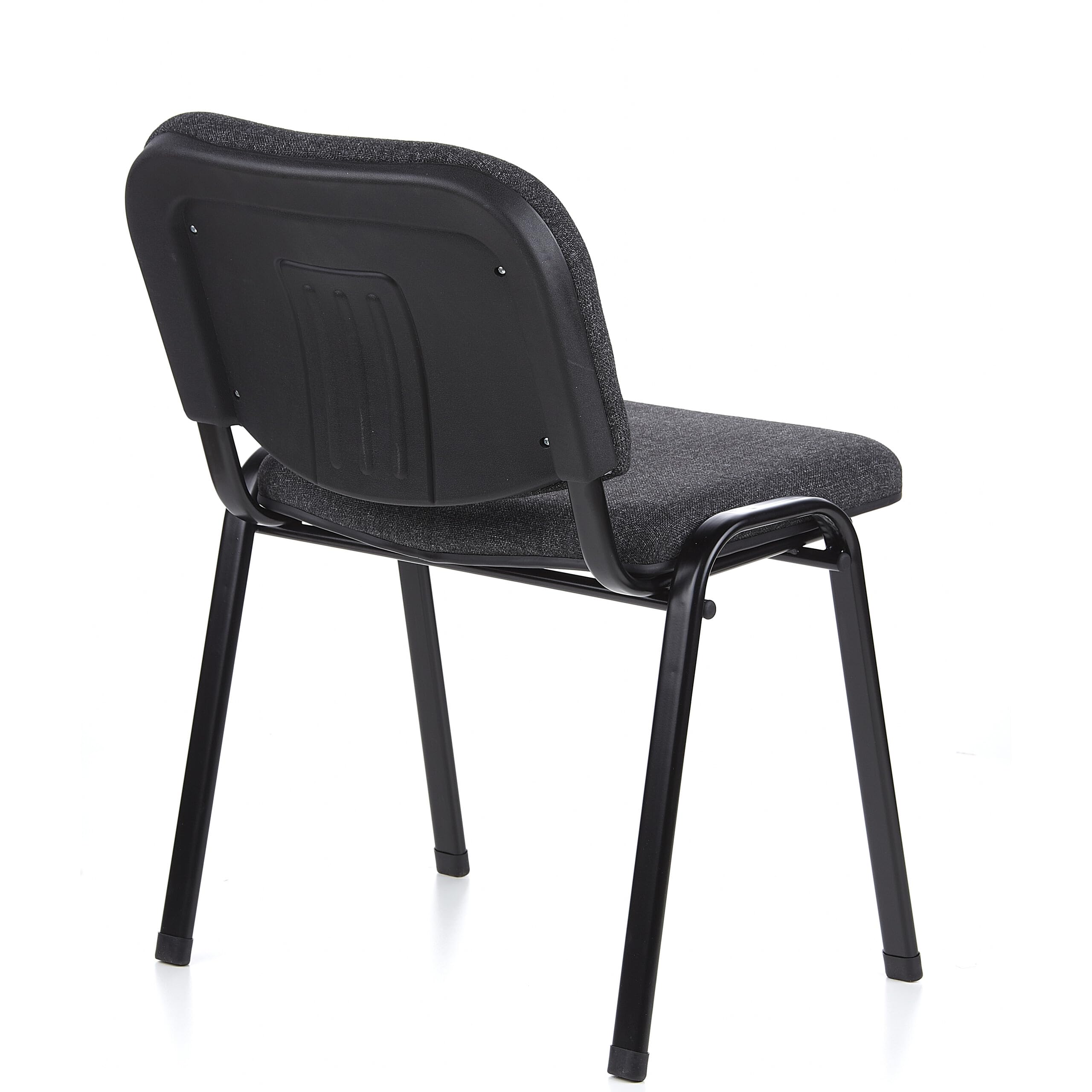 HJH Office 704520 Set di 4 Ospite XT 600 Tessuto, Conferenza imbottita, impilabile, Attesa, Poltrona, Antracite