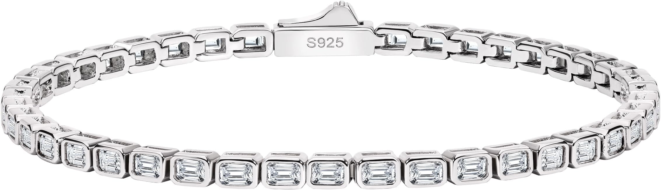 18K Yellow/White Gold Plated Silver Bracelet With 2.603.25