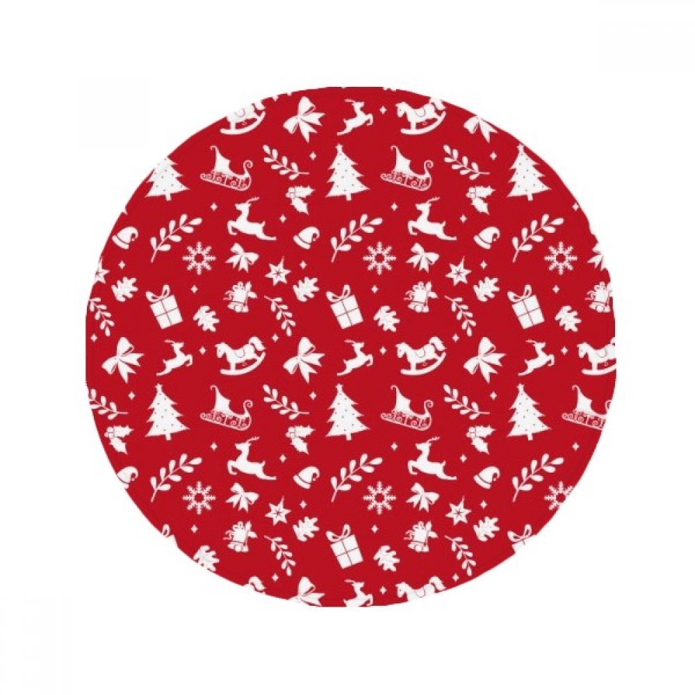 Cadeau de Noël tapis de sol flocon et élan pour décoration de salon et cuisine