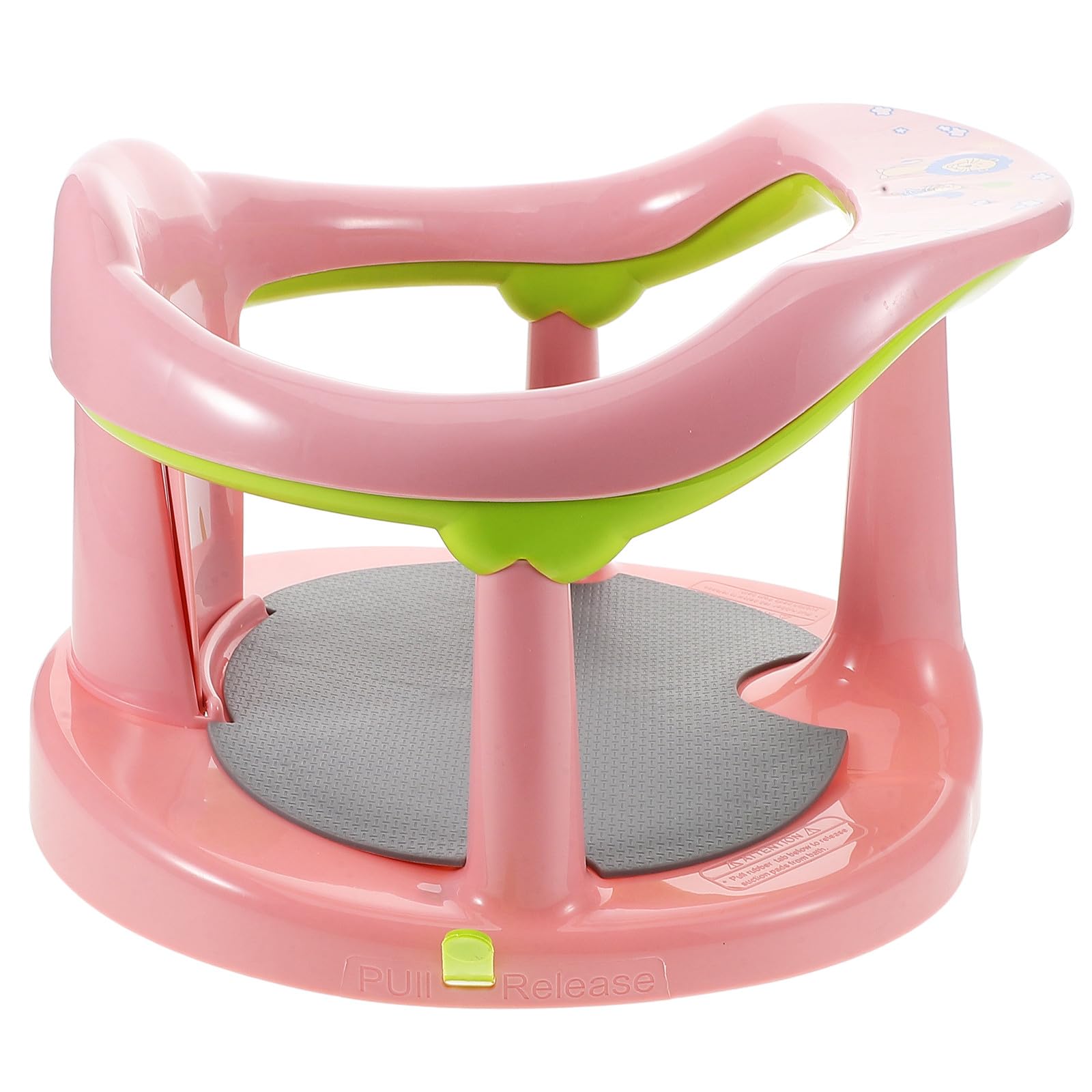 Mipcase Asiento de Baño para Bebés Rosa Antideslizante Material Pp y Tpr, Fácil de Transportar y Almacenar para Recién Nacidos E Infantes