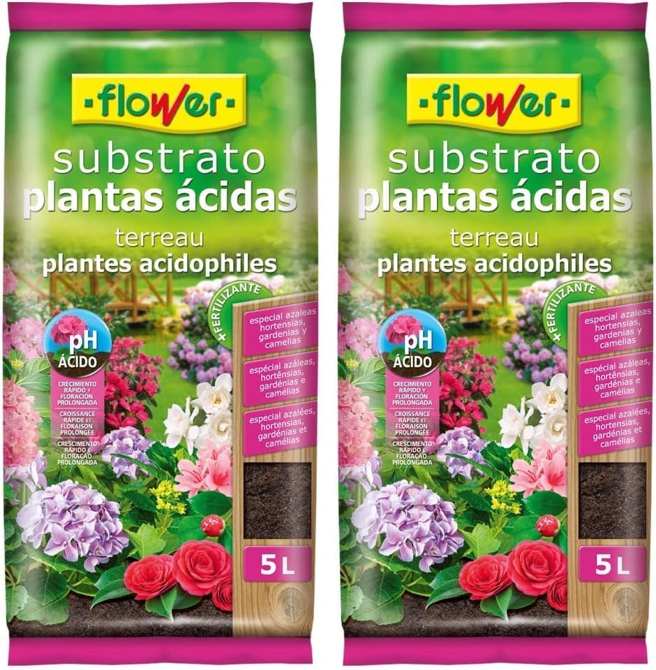 Flower - Substrate for Acid Plants | Suitable for Azaleas, Hydran...
