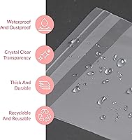 Vista 6 de Prestee Bolsas de celofán transparente autosellantes – Paquete de 200 bolsas de plástico transparente para embalaje, golosinas, regalos y bolsas