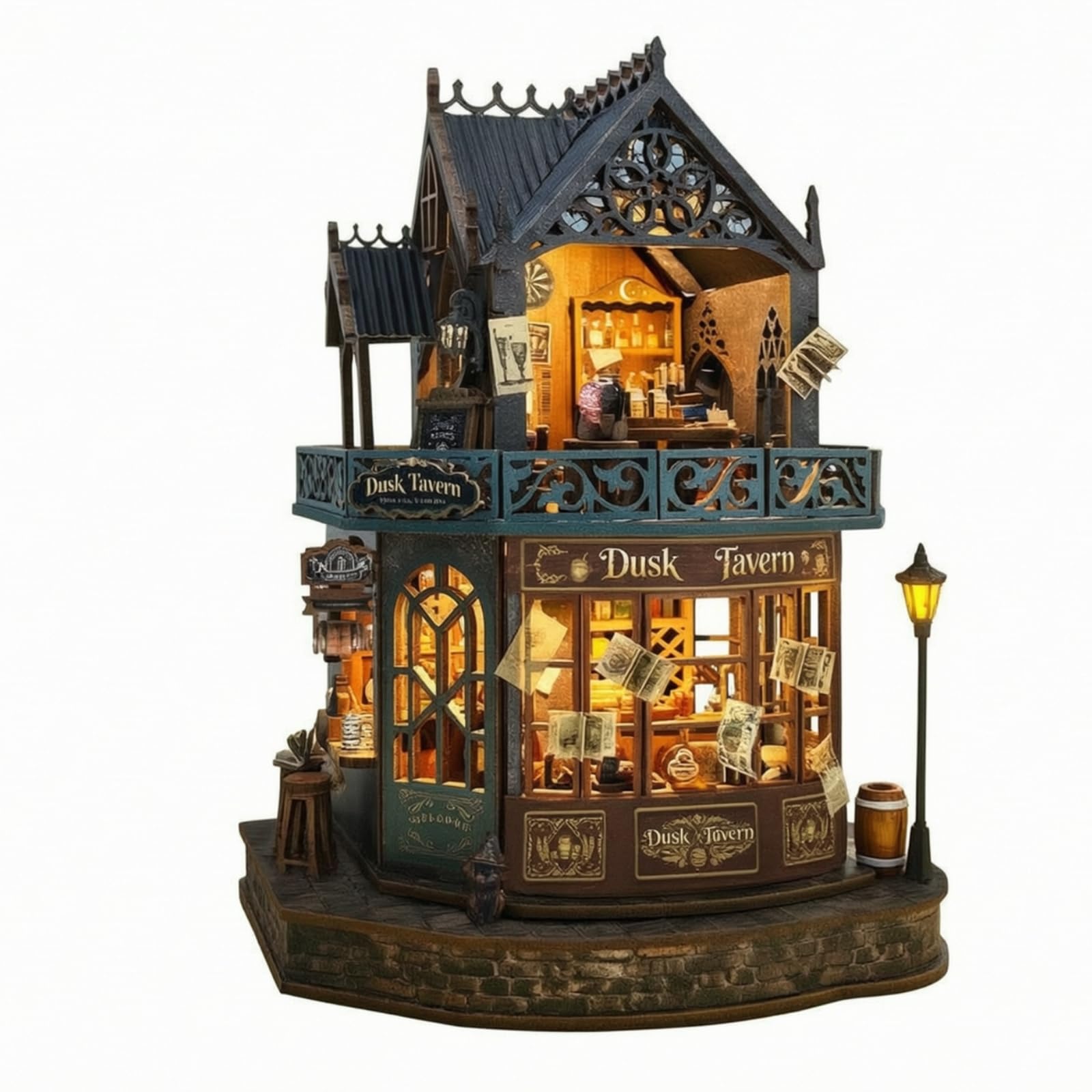 Modellino di DIY in Miniatura Dettagliato Modellismo per Adulti, Scrivania, Libreria