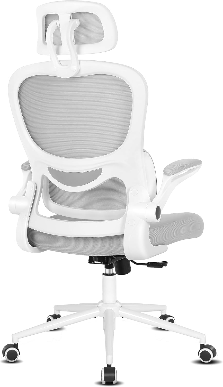Misolant - Silla Ergonómica De Oficina, Silla De Computadora Con Soporte Lumbar, Silla De
