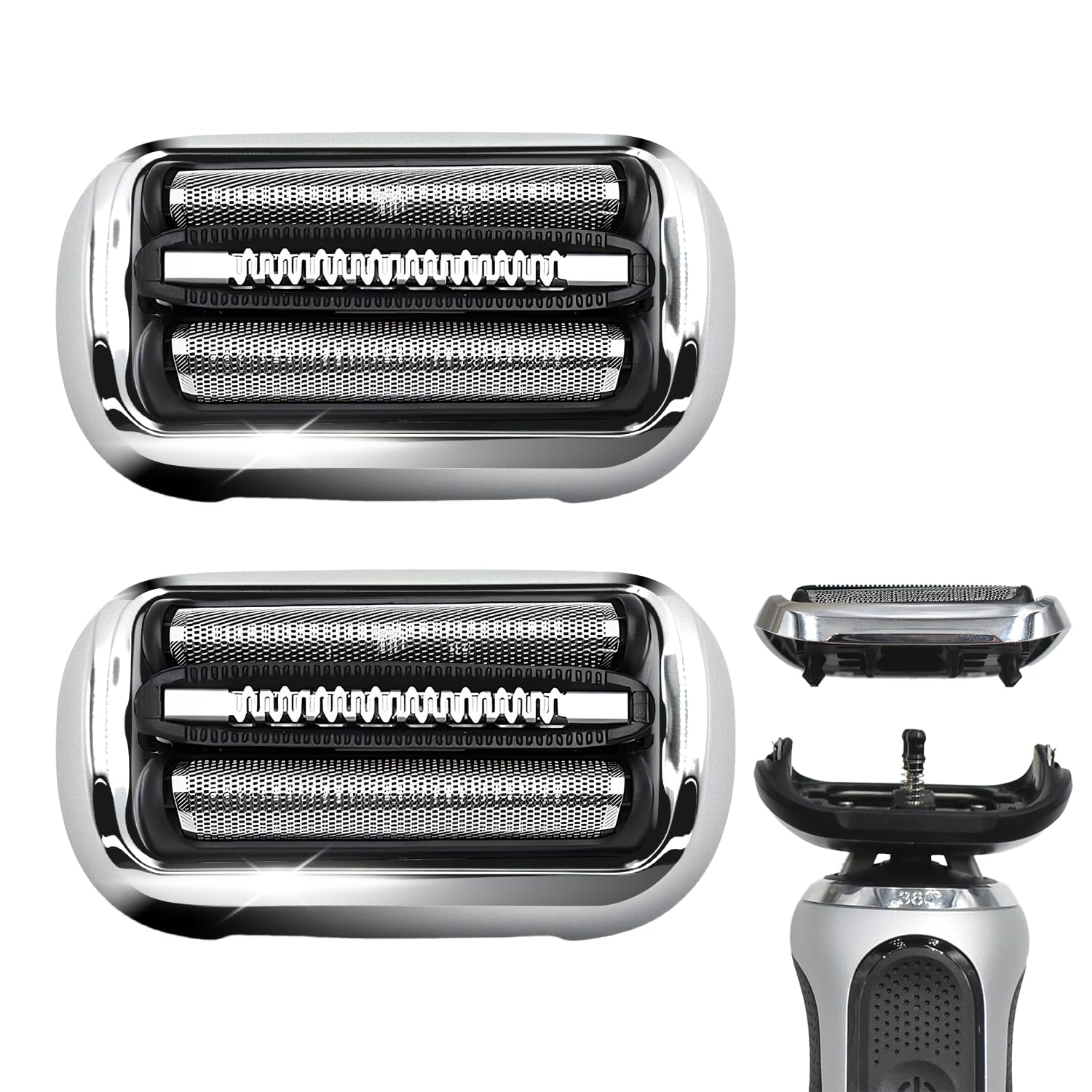 73S Series 7 New Generation Shaver Replacement Head for Braun S7 Electric Shavers - Compatible with Braun Shaving Razor Model 7020s, 7025s, 7027 cs, 7071cc, 7075cc, 7085cc