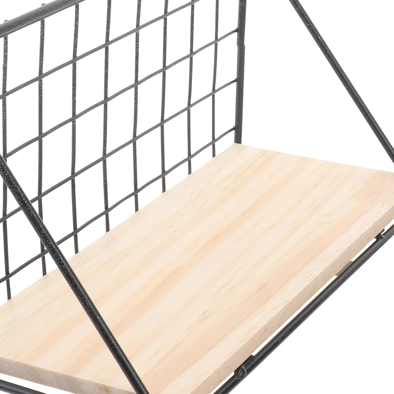 Metal Wall Shelf Organizer Compact Wall Storage Rack Decor for Bathroom and Living Room Floating Shelf