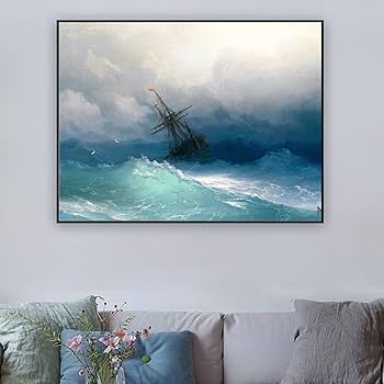 Amazon.co.jp: KWAY イヴァン・アイバゾフスキー キャンバスアート Amazon.co.jp: KWAY イヴァン・アイバゾフスキー キャンバスアート