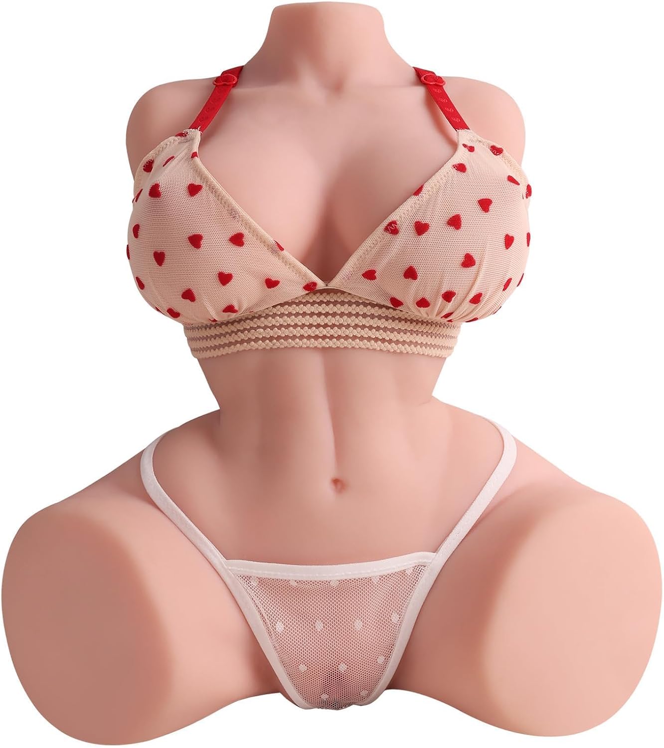 Vibrating Female Sex Doll Torso Automatic Male Masturbators with Sucking Motor, 3D Pussy Ass Automatic Male Sex Toy with Realistic Skin, Realistic Sex Doll for Men