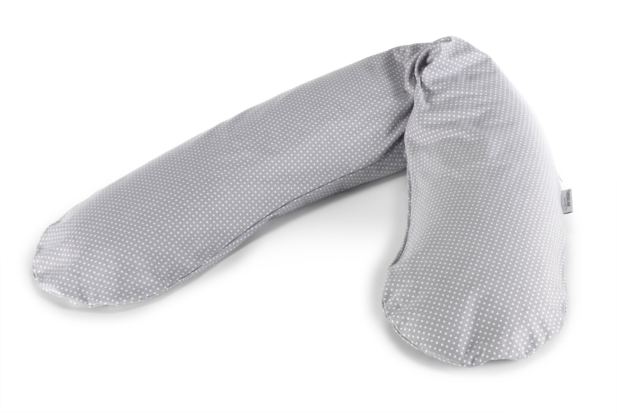 Theraline das Original-Stillkissen mit Polyester-Hohlfaserfüllung inkl. Feinköperbezug, 33 Punkte Grau