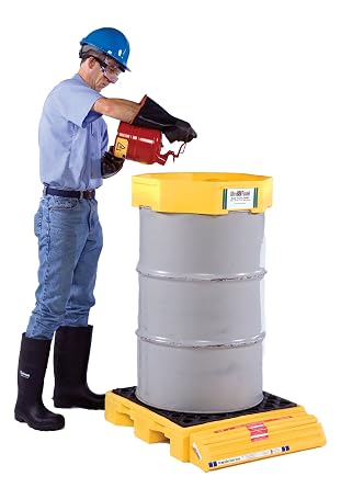 Drum Spill Cntnmnt Pallet, 1 Drum, 1.5k lb