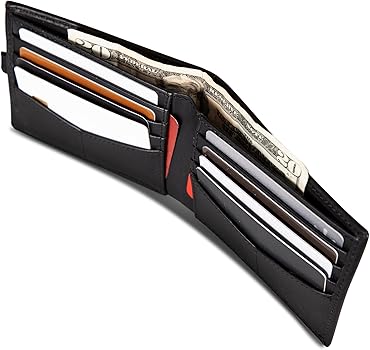 Amazon.com: Reebok Men's Bifold Leather Wallet and Card Case
