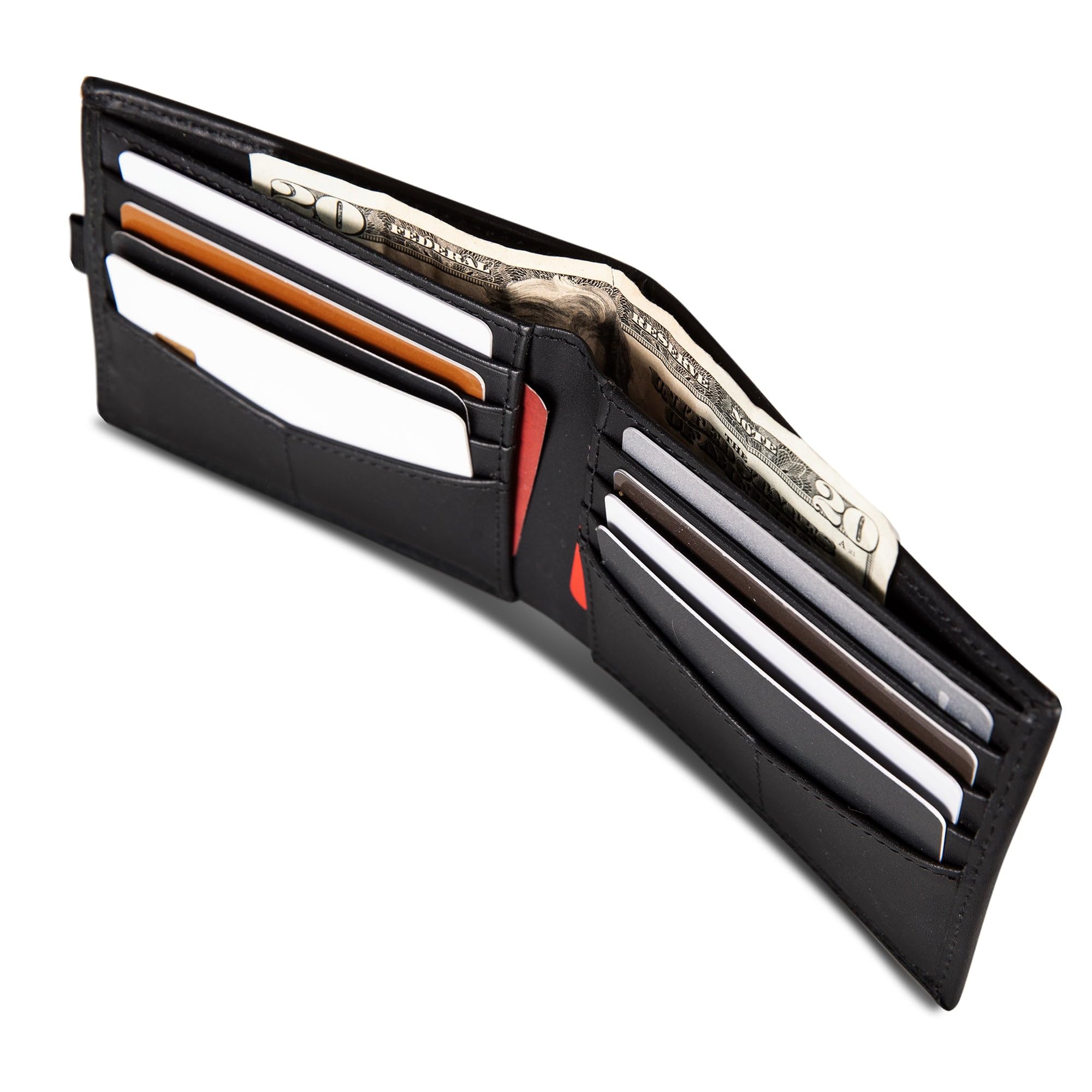 Reebok Men's Wallet | RFID Protection | ID Window | Card Slots | Bill Pocket | Lightweight | Durable