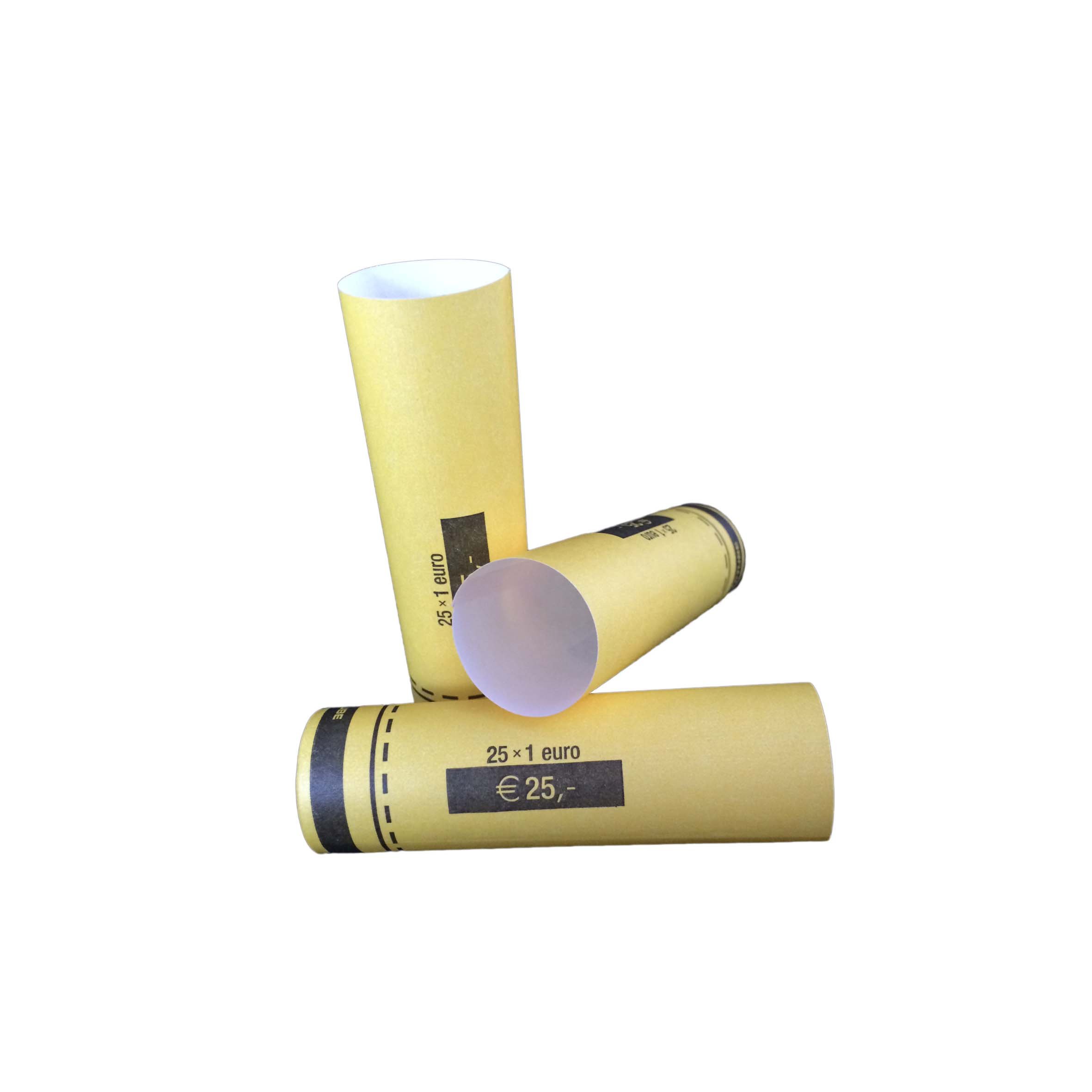 2100 x Münzhülsen für 25 x 1,00 € (gelb)