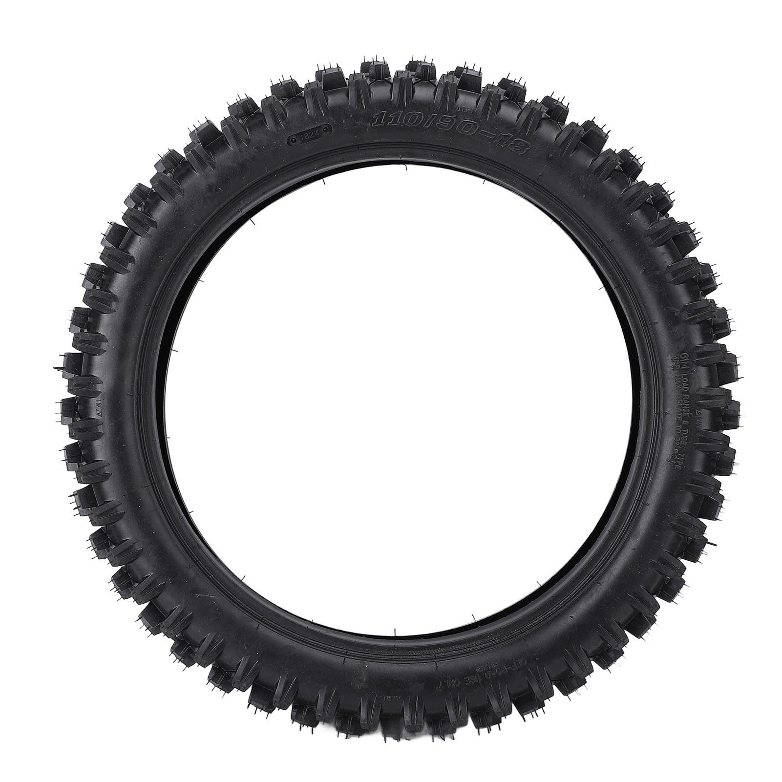 110/90-18 3,00-18 Dirt Bike Tire, Anti Skid 4PR 61M Najwyższa przyczepność dla 18-calowych Obręczy, Motorcycle Off Road, z Kompaktowym Projektem, Wyjątkowy Wygląd, łatwy w