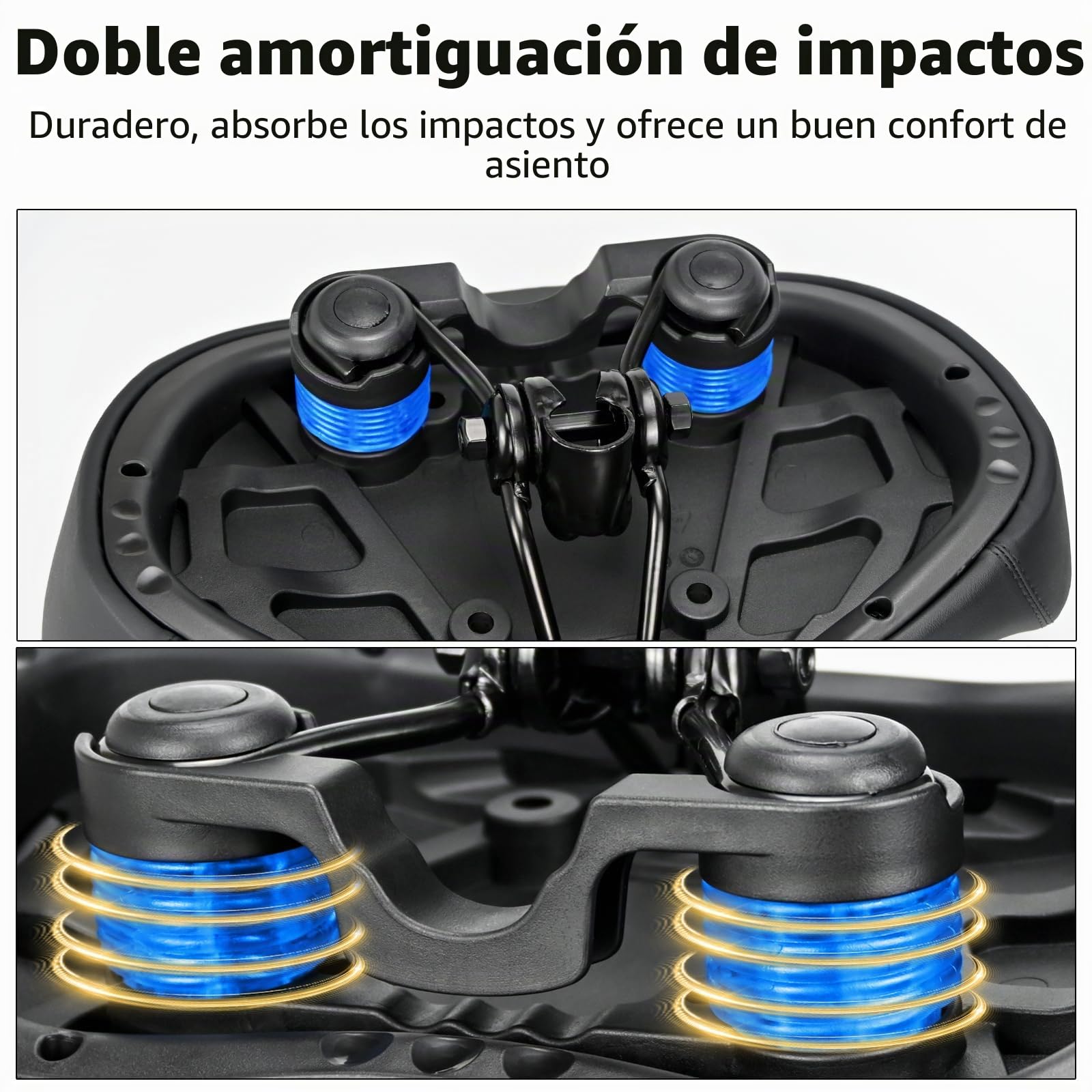 KOOOGEAR Sillín de bicicleta de gran tamaño para hombre y mujer, cómodo, extraancho, transpirable, ergonómico, universal, repuesto para bicicleta de ciudad, bicicleta eléctrica, bicicleta estática