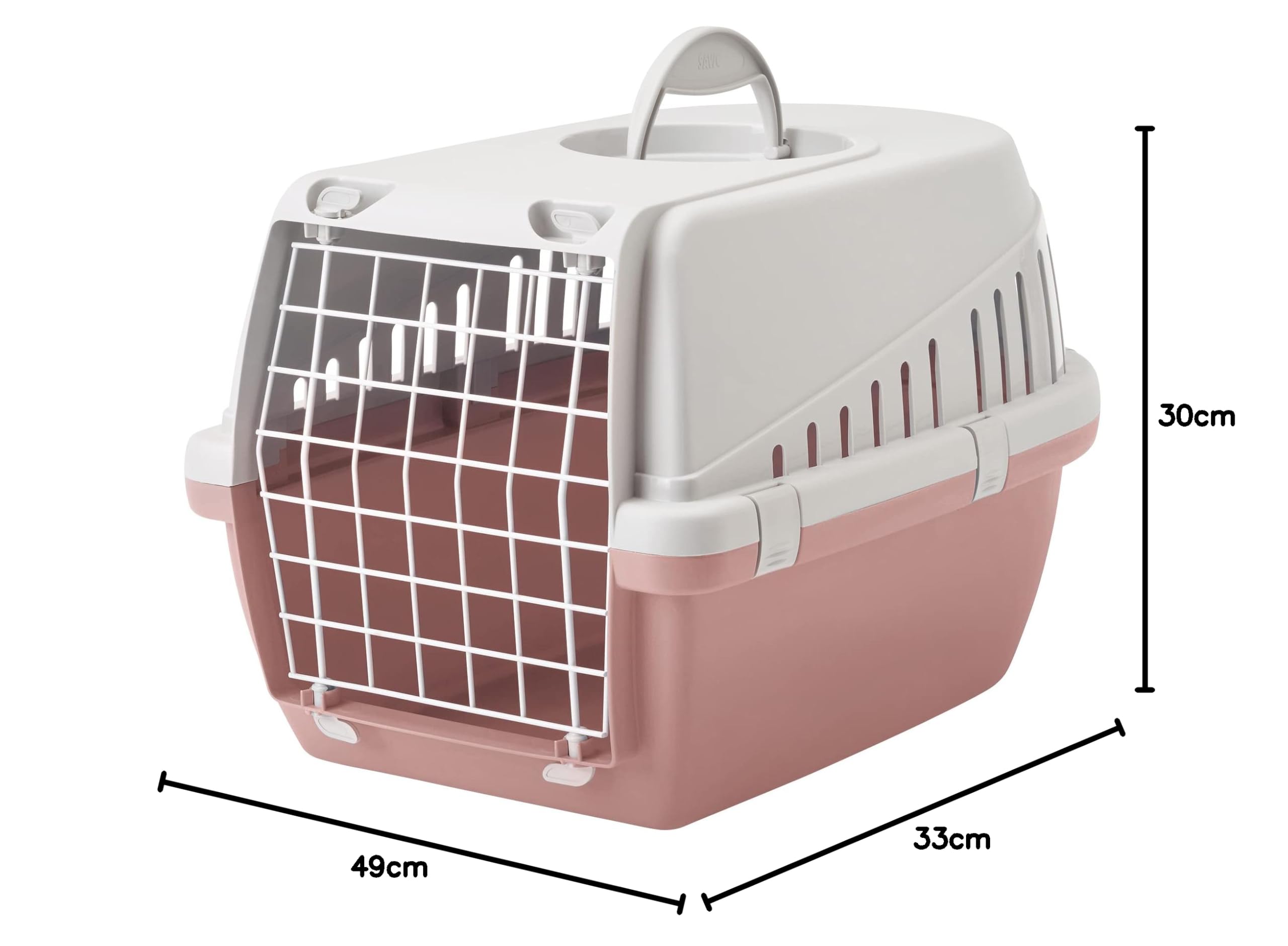 SAVIC Trotteur de transport1 Rose 49x33x30cm