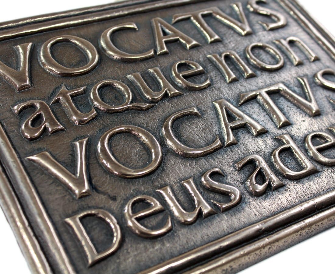 Bidden or Not Bidden God is Present Plaque Vocatus Atque Non Vocatus Irish Made