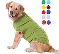 Vista 39 de Suéter para perros pequeños, medianos y grandes, gatos y cachorros, cálido, bonito, de invierno, clásico, con cuello alto, ideal para Navidad