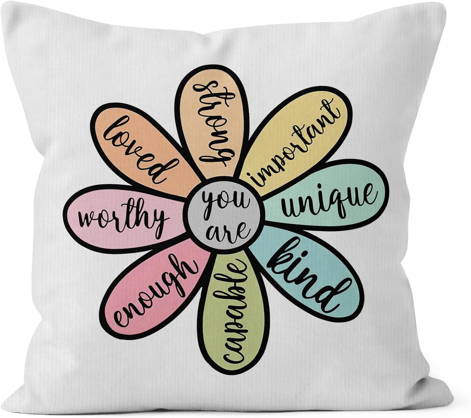 HIWX Inspirational Classroom Pillow Covers,Teacher Pillows
