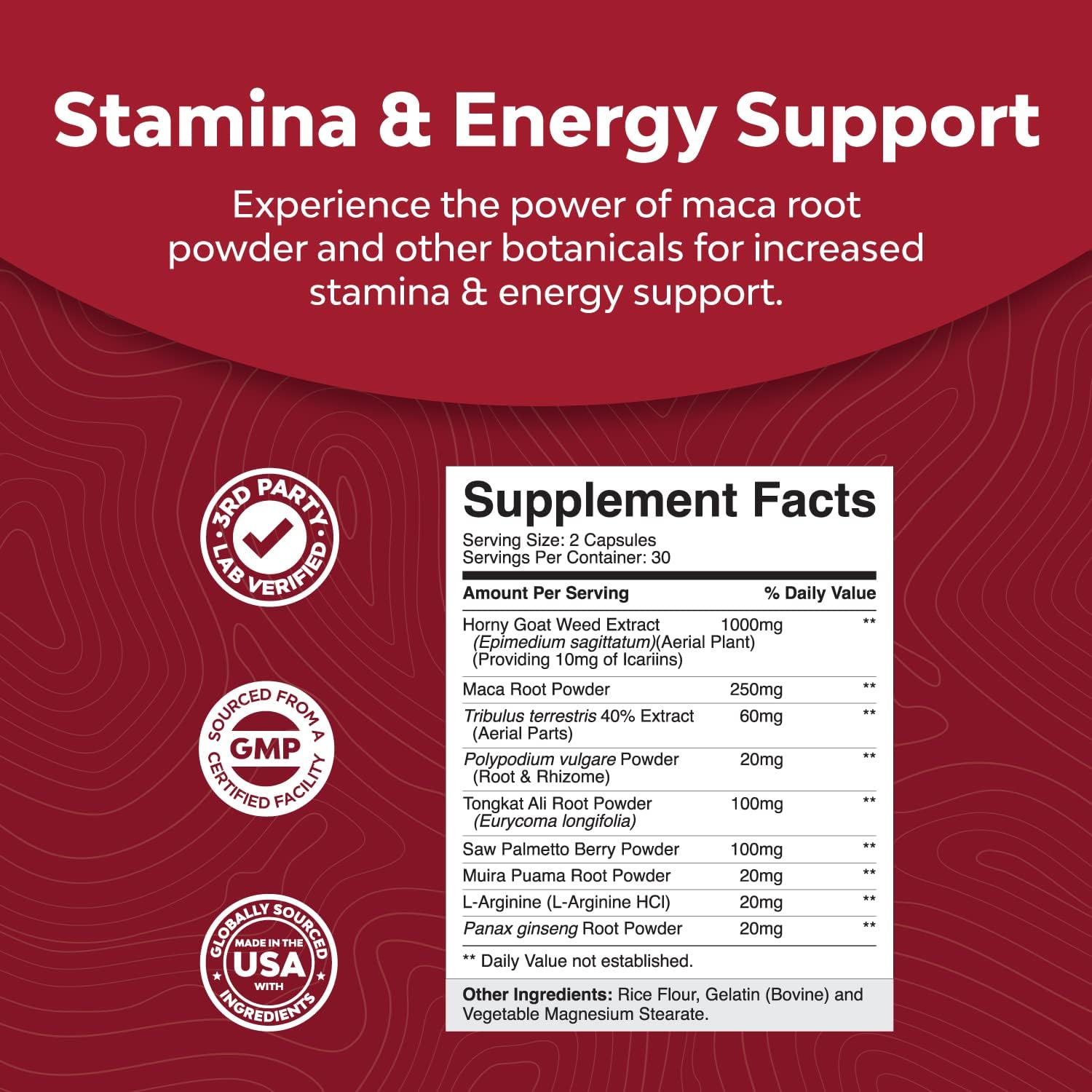 Natures Craft Bundle of Horny Goat Weed Capsules & Nitric Oxide Pills - Extra Strength Horny Goat Weed for Men 1590mg Complex - Energizing Nitric Oxide Supplement for Men : Health & Household