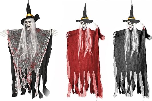 Great Value 3 Pack Hanging Halloween Skeleton Decorations Halloween Decorations Outdoor Zombies Scary Halloween Party Supplies Decor