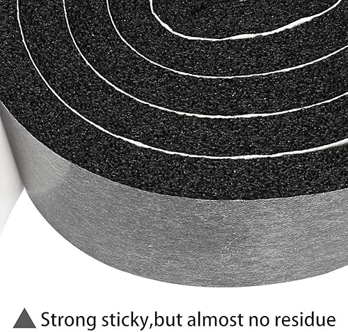 Miniatura 4 de 2 Rollos de 2 Pulgadas de Ancho x 12 Pulgada de Grosor Cinta de Sellado de Espuma de Celda Abierta para Burletes de Aire Acondicionado, Cinta de