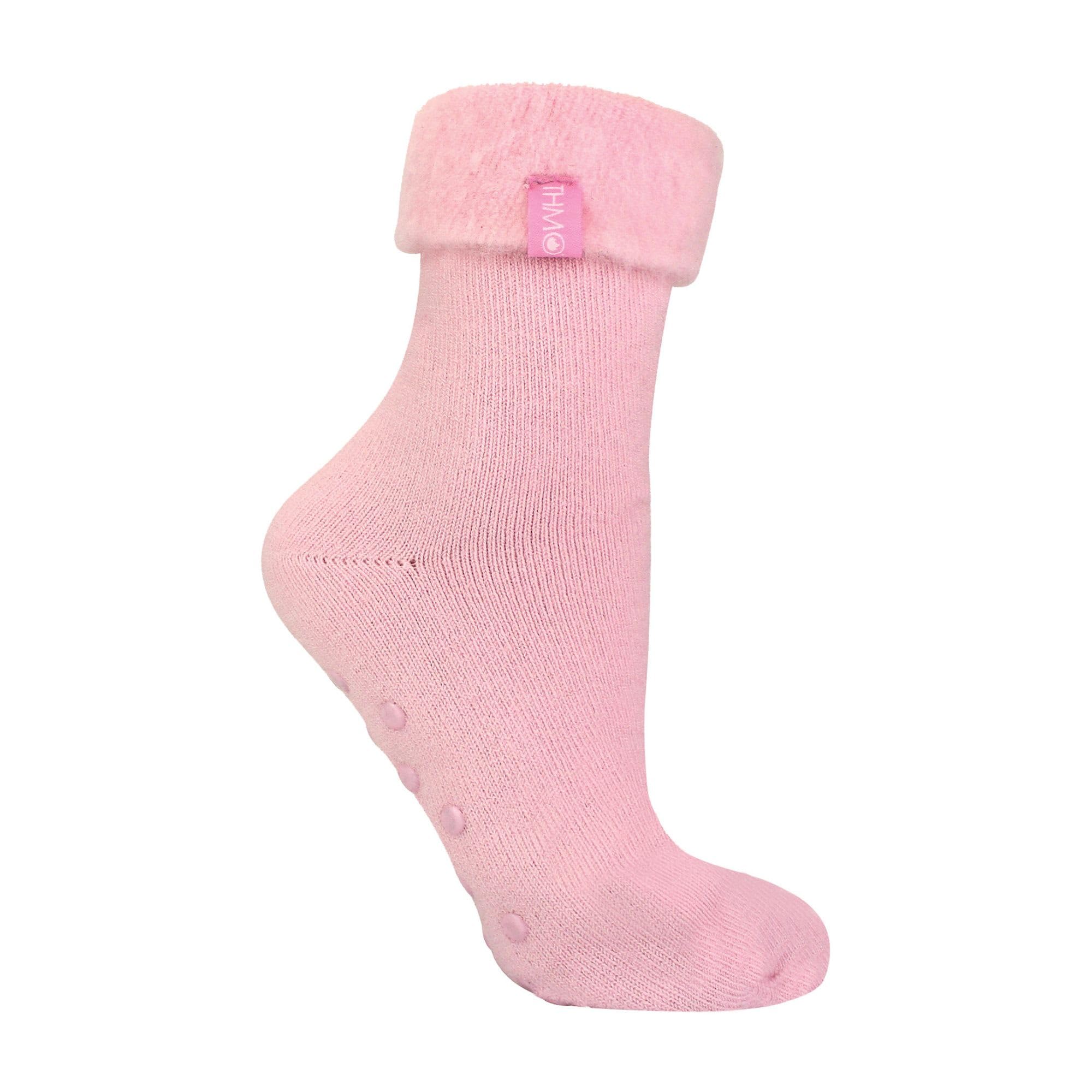 THMO Ladies Bed Socks with Grips Thick Winter Warm Cosy Slipper Socks for Women