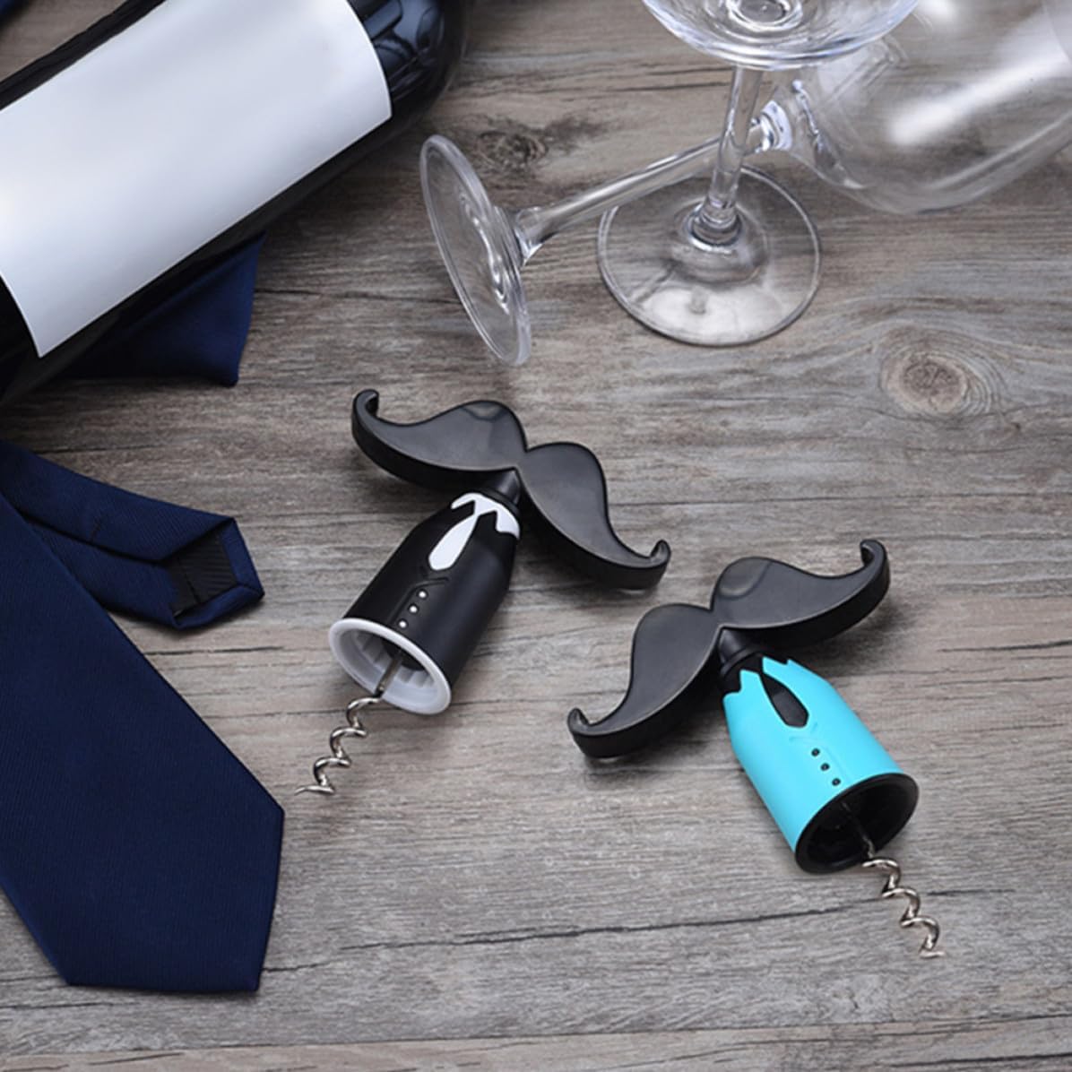 Gentleman Shaped Wine Cork Remover Portable Corkscrew for Waiters