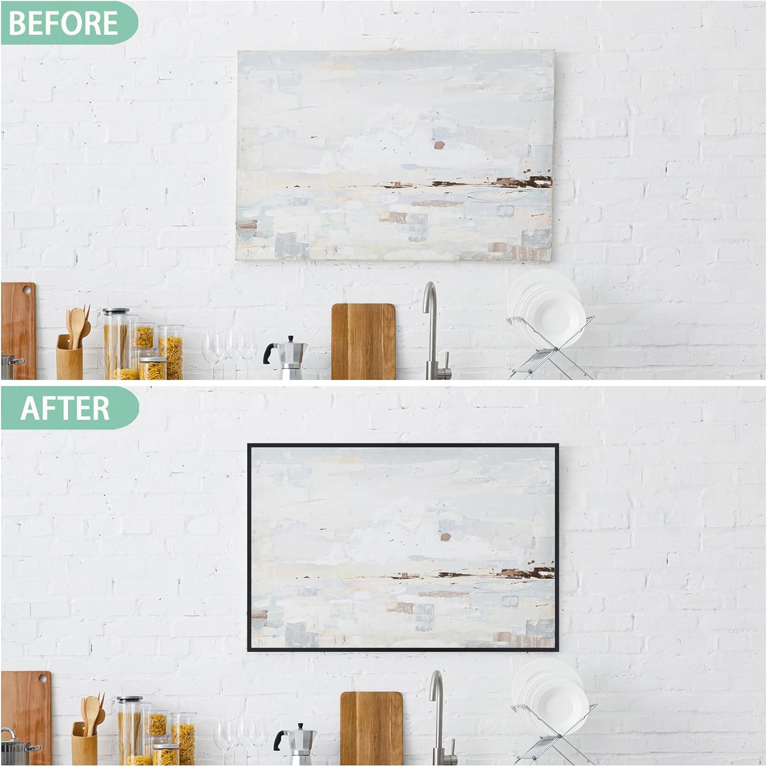 Gaahing 196.8" x 1" Matte Black Molding & Wall Trim, Flexible Peel and Stick Decorative Strip for Tile, Mirror, Ceiling, Floor, Panel, Cabinet - Image 2