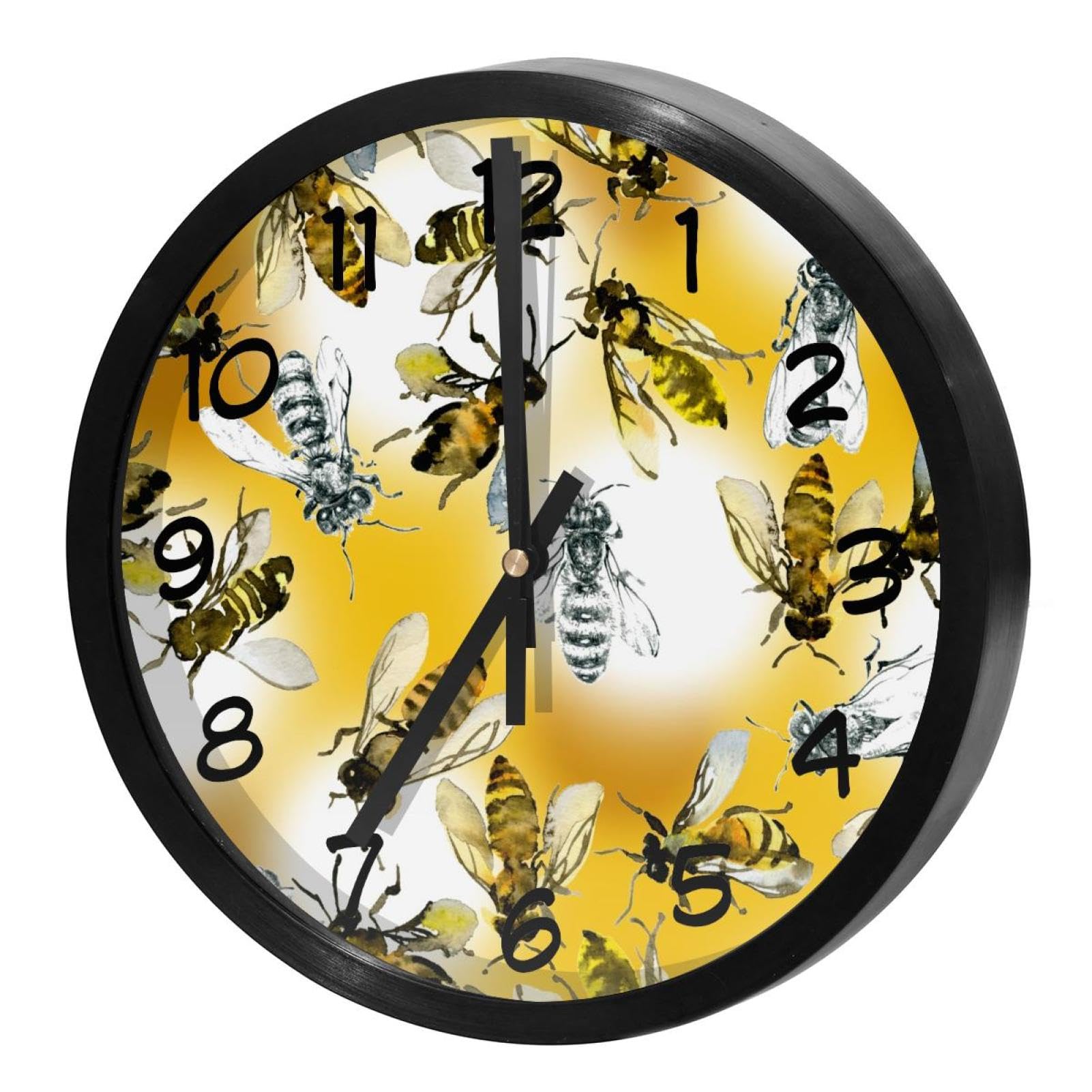 Horloge murale silencieuse à quartz à piles pour maison école bureau