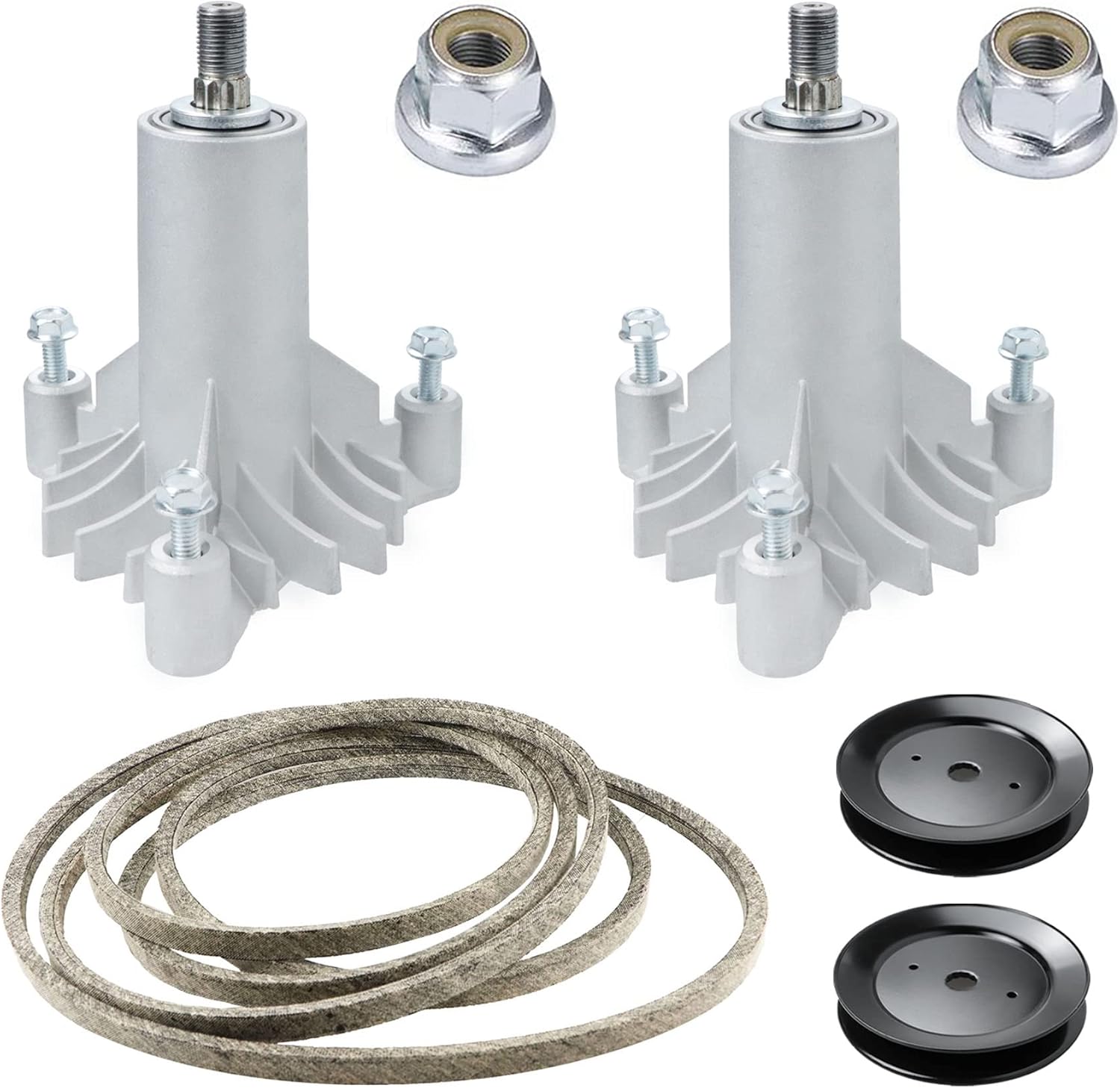 42 inch Deck Rebuild Kit 130794 Spindle Assembly for Poulan Pro,for AYP/Craftsman/Husqvarna LT1000 LT2000 YTH1842 DYT4000, Include 532130794 Spindle 582922301,173436 Pulley 129861, 95 1/2" Belt 144959