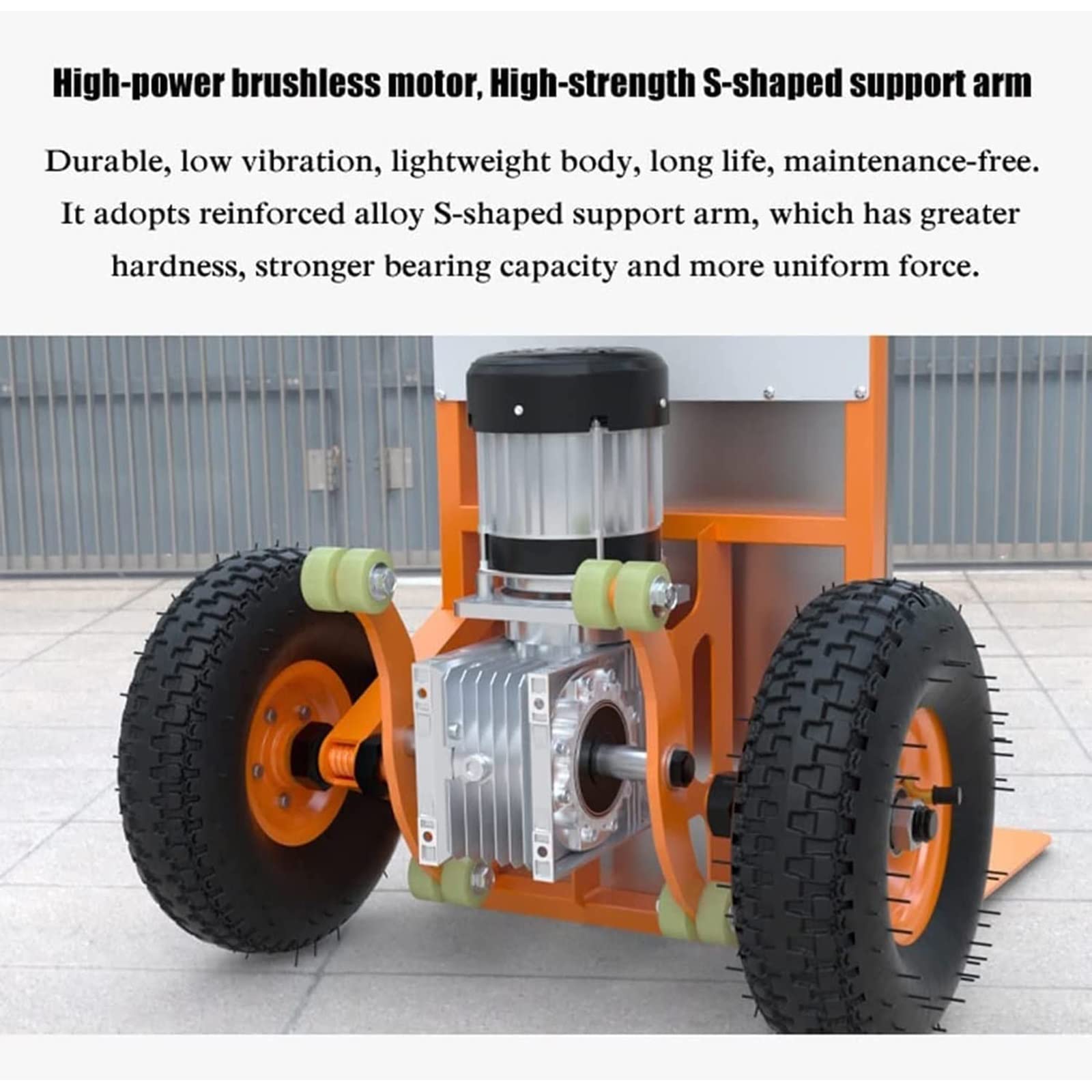 Carrello elettrico per risparmiare manodopera con carrello a mano per salire le scale, slittino per sacchi con capacità di 200 kg, braccio di supporto a forma di S, carrello conveniente e a