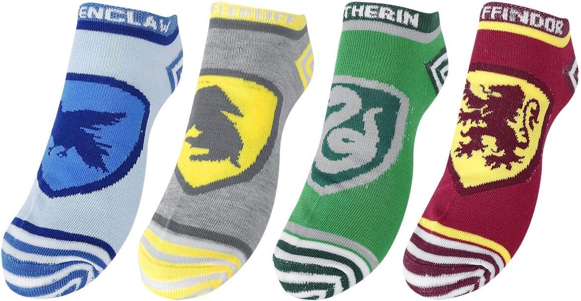 Harry Potter 4 Pack Hogwarts Houses Ankle Socks