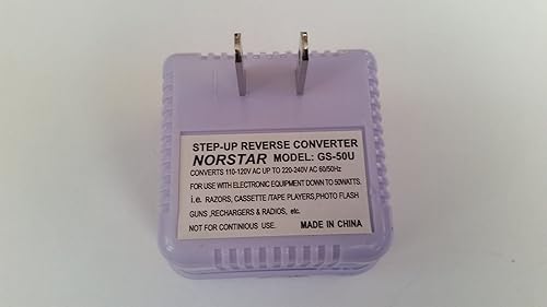 Miniatura 5 de Norstar Convertidor de voltaje de viaje internacional compacto inverso de 50 vatios