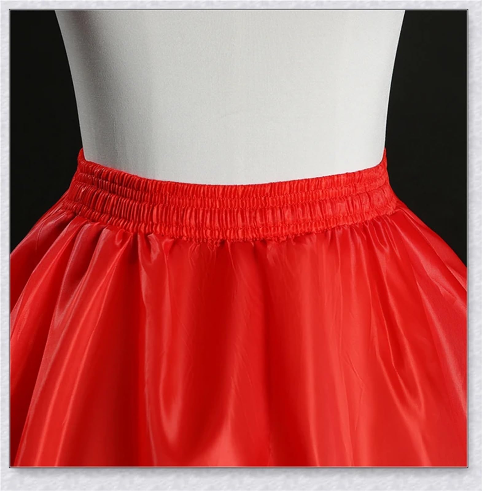 Reifrock Roter 4 Hoops A-Linie Petticoat Krinoline Slip Unterrock for Ballkleid Brautkleid