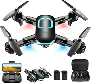 REDRIE JY02 Foldable Drone with 1080P HD Camera for Beginners - Altitude Hold, Gesture Selfie, Waypoint Fly, 360° Flips, Voice Control
